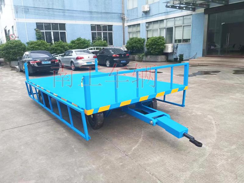 5吨下翻护栏型三亿体育入口（中国） 无动力牵引工具拖车