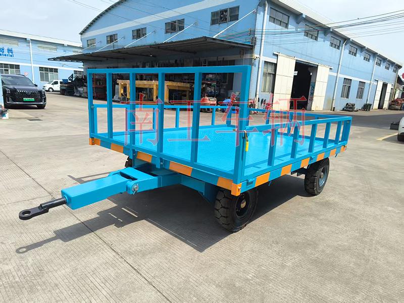 5吨下翻式护栏三亿体育入口（中国） 牵引全挂工具拖车